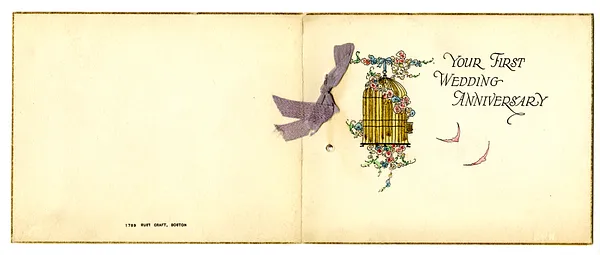 Anniversary Card from Mary Ann to Bess W. Truman