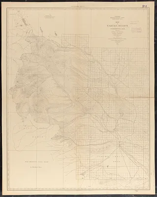 Map of Yakima Region, Washington, Ter.