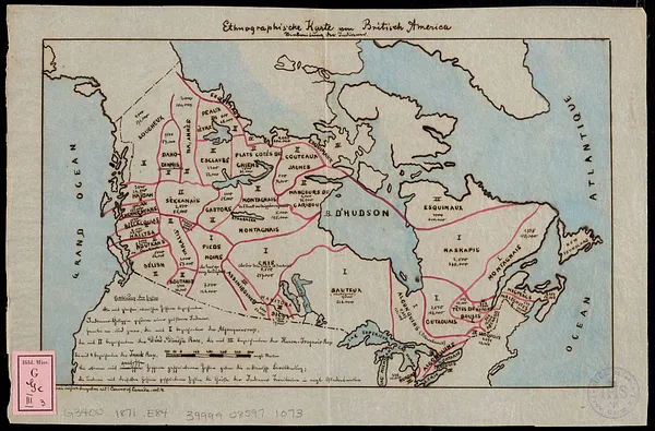 Ethnographische karte von Britisch America