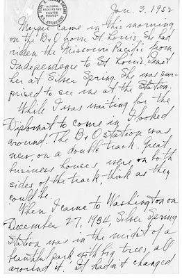 Longhand Note of President Harry S. Truman