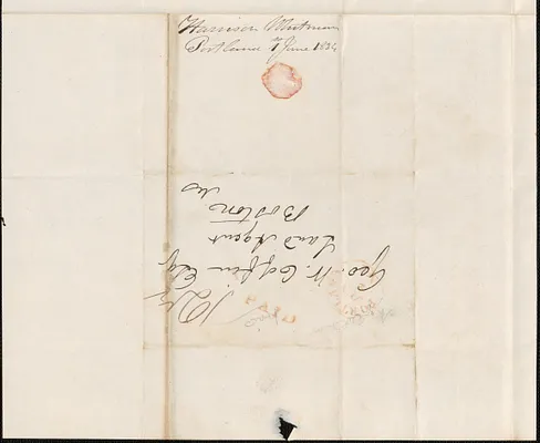 Harrison Whitman to George Coffin, 1 June 1834