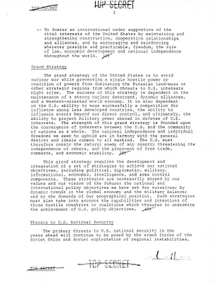 NSDD 238 Basic National Security Strategy