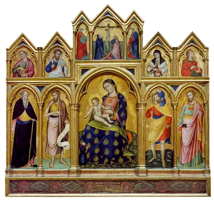Madonna and Child, the Crucifixion, and Saints