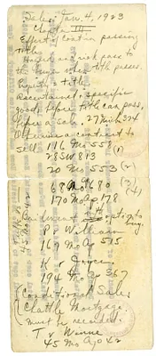 Handwritten Note