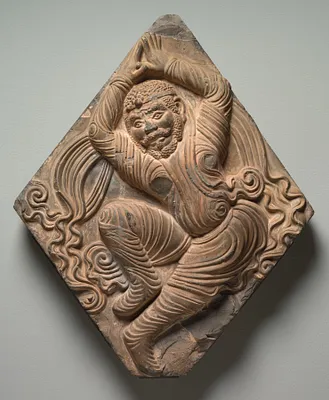 Architectural Brick with Dancer in Relief