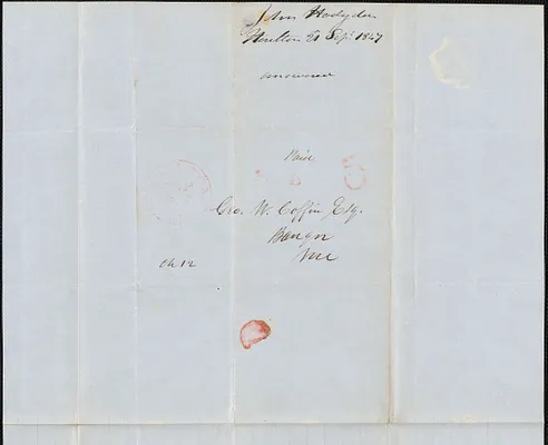 John Hodgdon to George Coffin, 21 September 1847