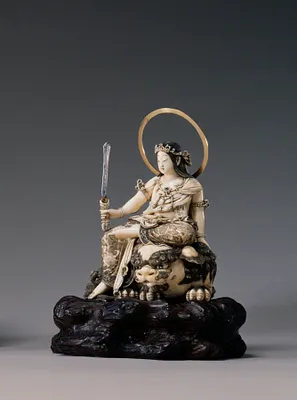 Seated Bodhisattva Monju with Sword