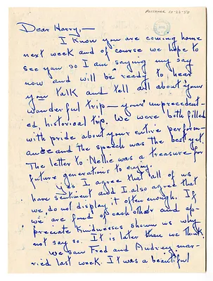 Letter from Mary Ethel Noland to Harry S. Truman