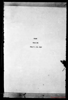 Volume 281, July 9 – July 10, 1940