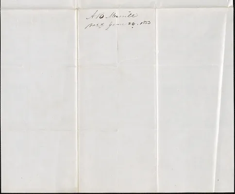 Amos B. Merrill to Samuel Warner, 20 June 1853