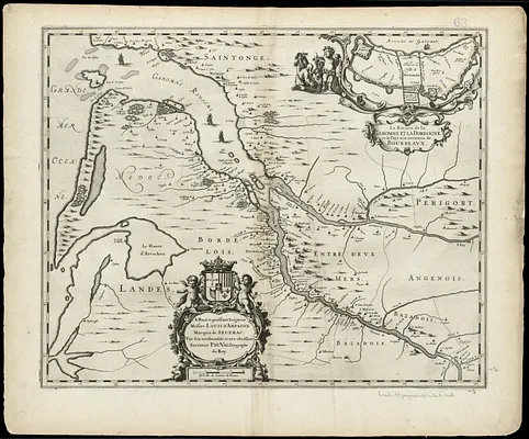 La Riviere de la Garomne et la Dordogne et le pays aux environs de Bordeaux