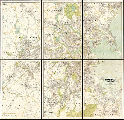 Map of Boston and suburbs