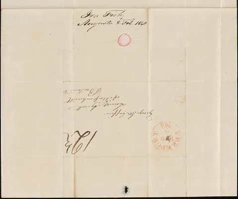 Ira Fish to George Coffin, 8 February 1840