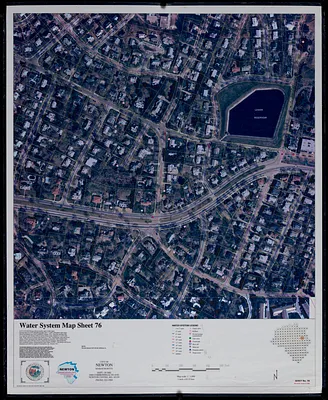 Water system map sheet 76 city of Newton, Mass.