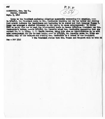 Cross Reference Memorandum