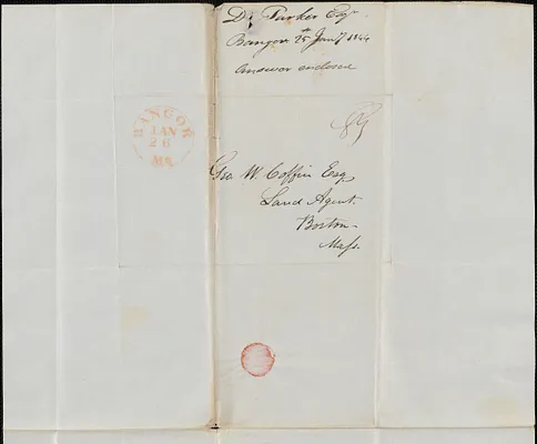 Dominicus Parker to George Coffin, 25 January 1844