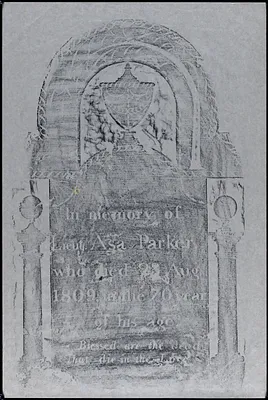 In memory of Lieut. Asa Parker