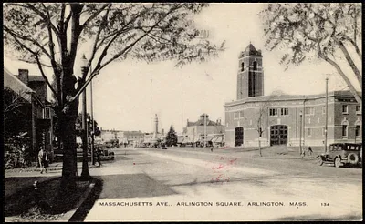 Massachusetts Ave., Arlington Square. Arlington, Mass.