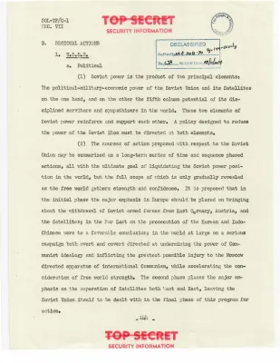 Report to the National Security Council by Project Solarium Task Force C - Part 5 of 9