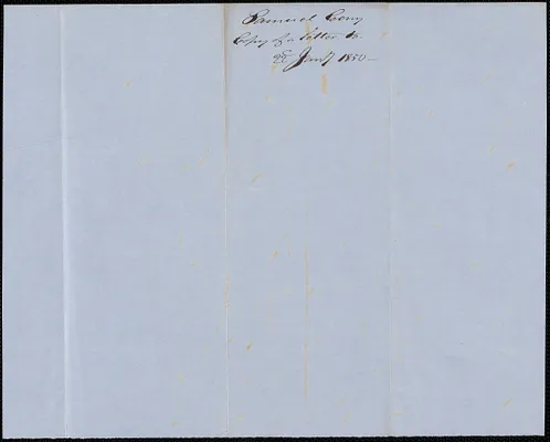 George Coffin to Samuel Cony, 22 January 1850