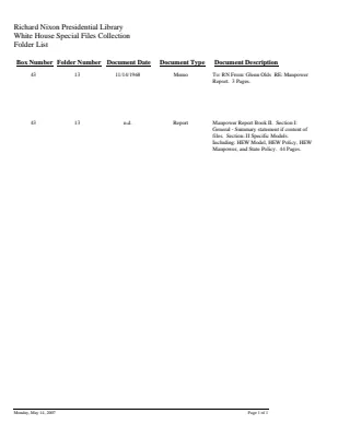 WHSF: Returned, 43-13