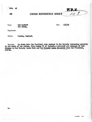 Cross Reference Memorandum