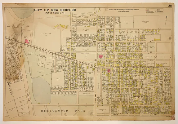 Atlas of the City of New Bedford, Part of Wards 3 - 4, plate 20