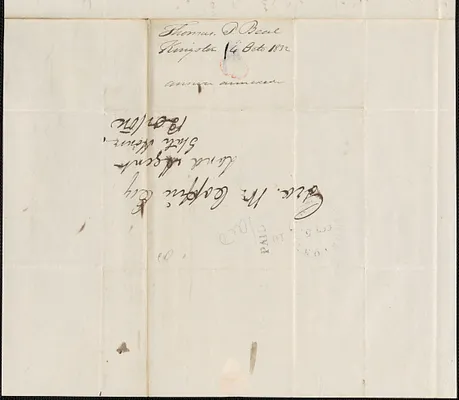 Thomas Beal to George Coffin, 4 October 1832