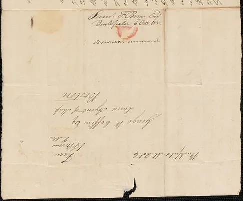Samuel Brown to George Coffin, 6 October 1832