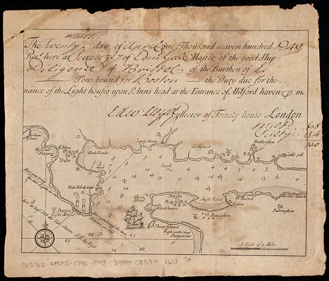 Chart of Milford Haven, Wales