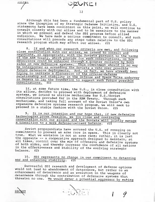 NSDD 172 Presenting the Strategic Defense Initiative