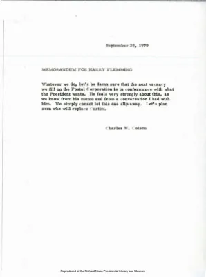 Concerning Postal Strike and Reform-Signing Postal Reform Bill