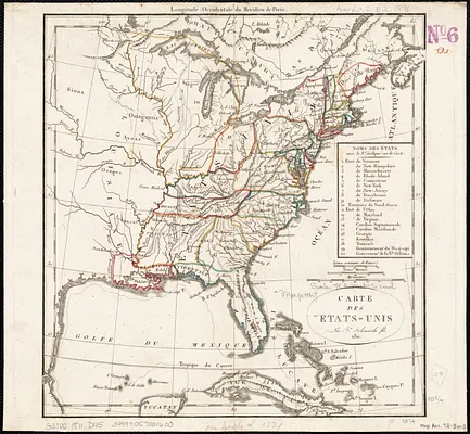 Carte des Etats-Unis