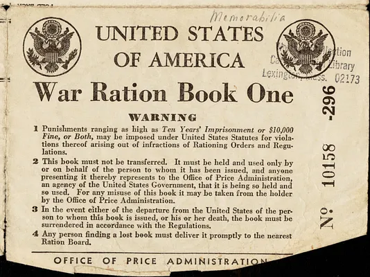 World War II ration book