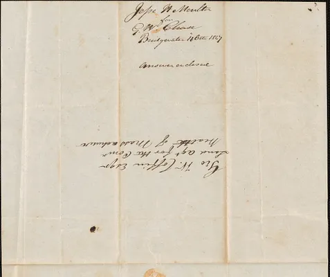 Jesse Moulton for G. W. Chase to George Coffin, 11 October 1847