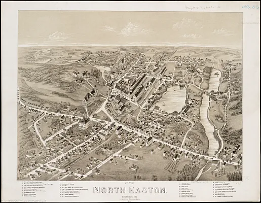 View of North Easton, Massachusetts, 1881