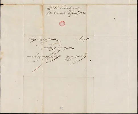 E.H. Lombard to George Coffin, 6 January 1834
