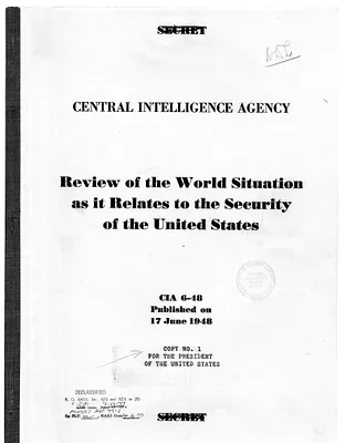 Central Intelligence Agency Report 6-48, Review of the World Situation as it Relates to the Security of the United States
