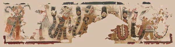 Cloth with Procession of Figures