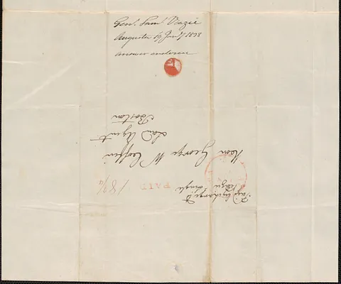 General Samuel Veazie to George Coffin, 19 January 1838