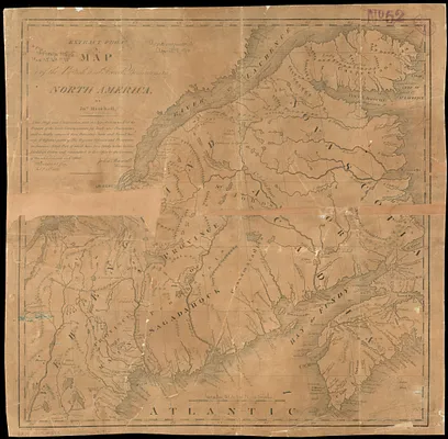 Extract from a map of the British and French dominions in North America