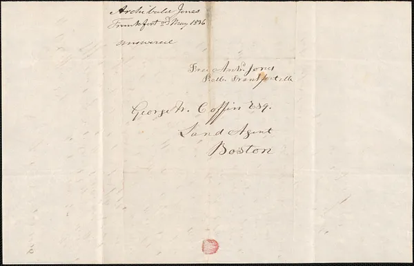 Archibald Jones to George W. Coffin, 23 May 1836