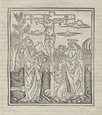 Crucifixion; published in Operette: Regola a tutti religiosi, Trattato del sacramento e dei misteri della Messa, Ragola del ben vivere
