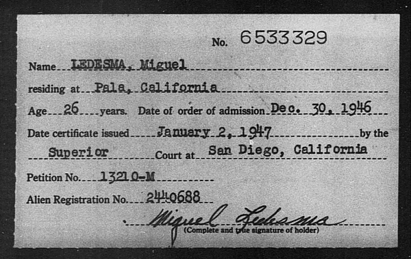 Ledesma, Miguel - 1946