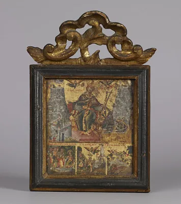 Saint Catherine of Alexandria with Three Scenes from Her Life