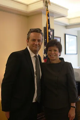 Matthew Parry and Valerie Jarrett in support of Awareness on Drug Courts and Reduce Substance Abuse