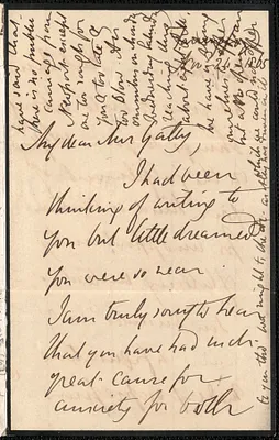 Emily Tennyson autograph letter signed to Mrs. Gatty, Farringford, [Isle of Wight], 24 November 1865