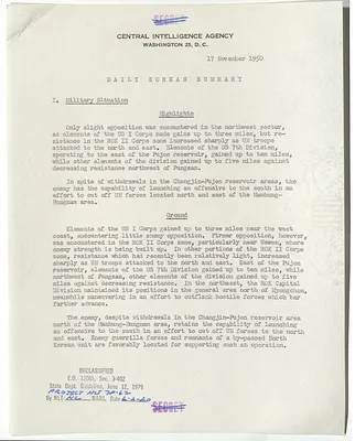 Memorandum, Daily Korean Summary