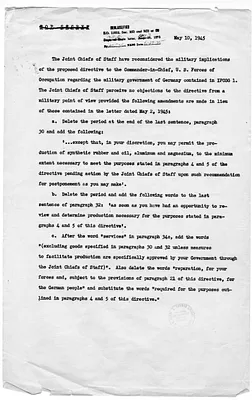 Memorandum Regarding the Joint Chiefs of Staff