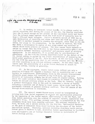Report, Recent Soviet Moves